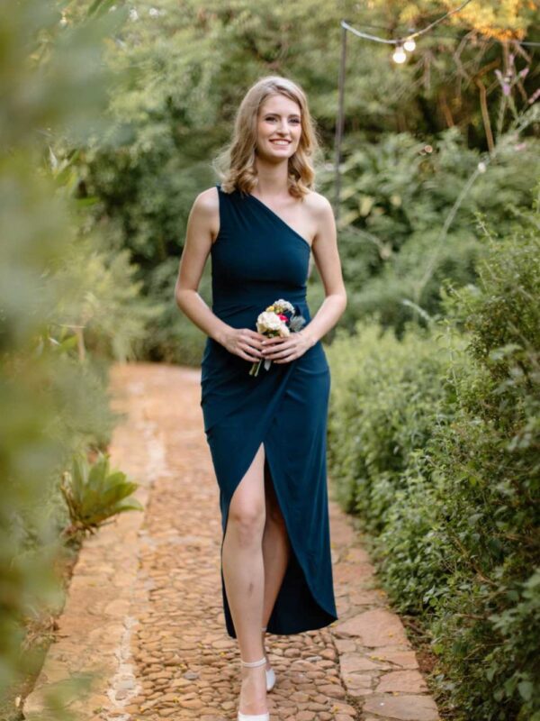 Gathered One Shoulder Top