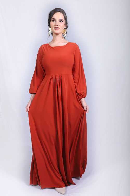 Gathered A-line Skirt