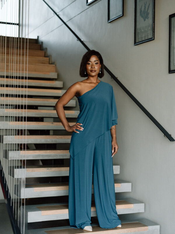 MiBella Bridesmaids Sarah JumpSuit Full View