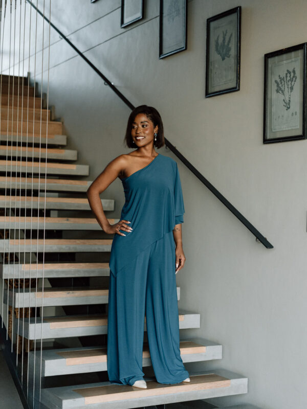 One Shoulder Caftan Top